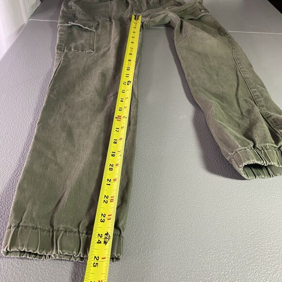 MONKEY RIDE Jeans Cargo Jogger Utility Pants Army Green Pull On Womens 7 28 - Picture 7 of 9